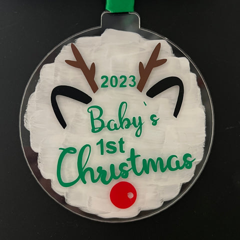 Christmas Decorations - Baby’s 1st Christmas Reindeer