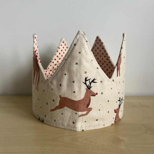 Crown - Reindeer with Red Dotts