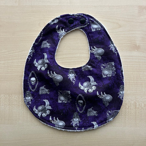 Bib - Purple Skulls