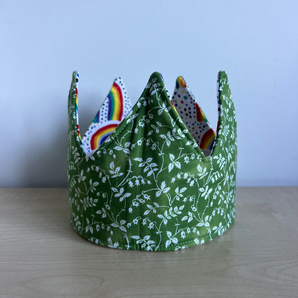 Crown - Rainbows and Green Leaves