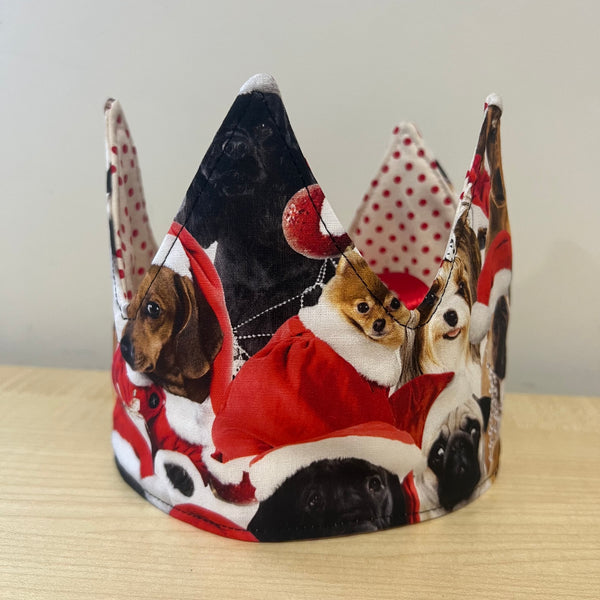 Crown - Christmas Dogs and Red Dots