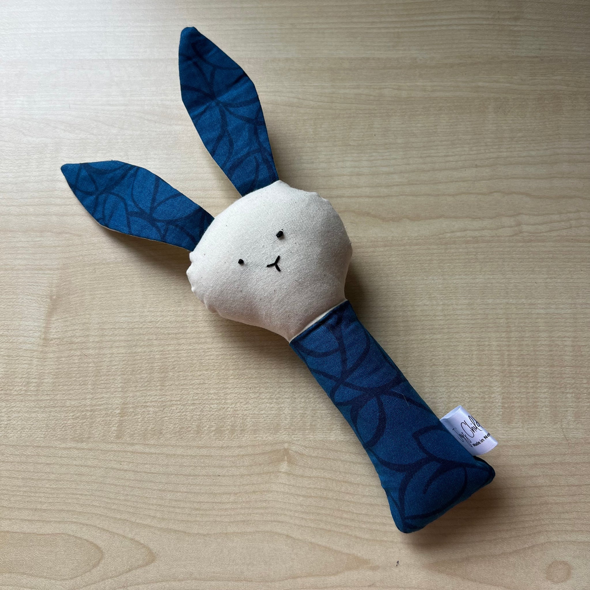 Bunny Rattle - Dark Blue