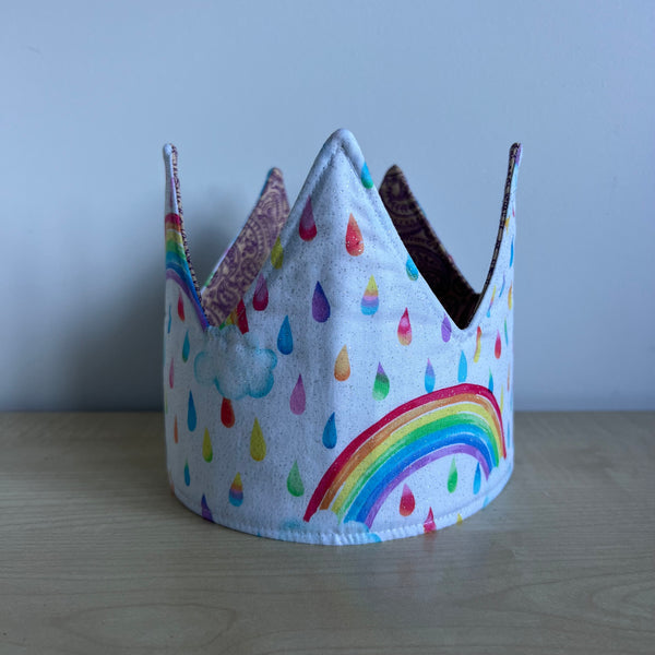 Crown - Rainbow with Purple