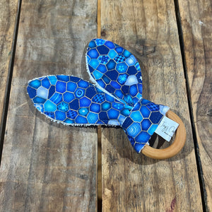 Teething Ring - Blue Stain Glass