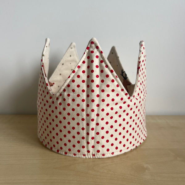 Crown - Reindeer with Red Dotts