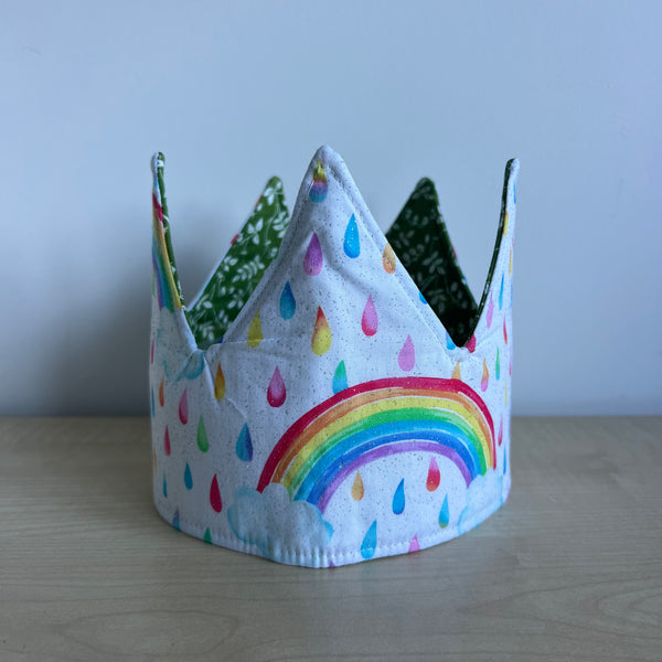 Crown - Rainbows with Clouds and Green with Leaves