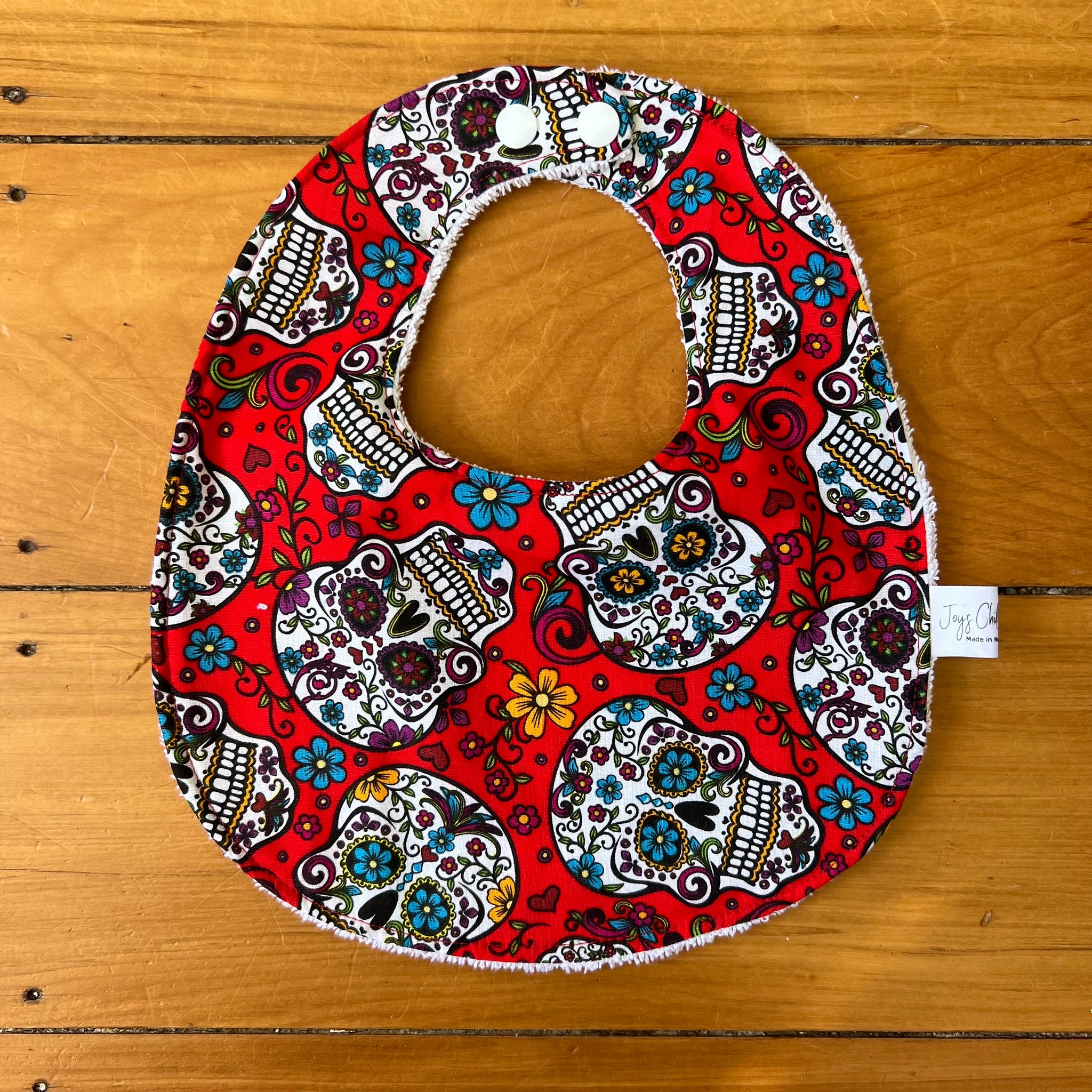 Bib - Sugar Skulls Red