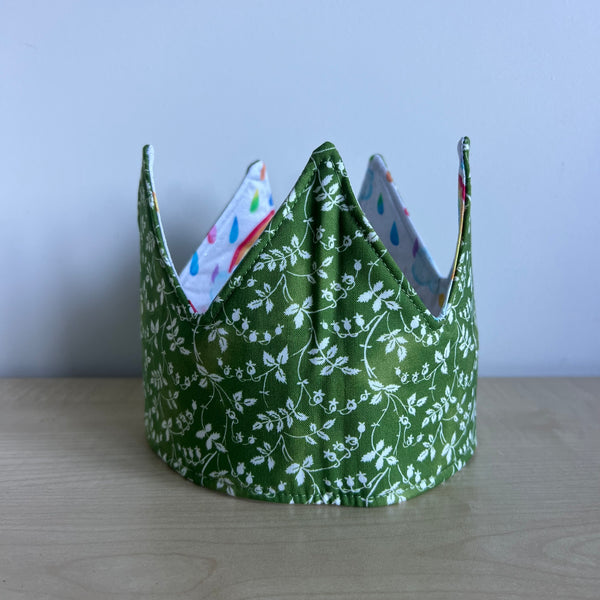 Crown - Rainbows with Clouds and Green with Leaves