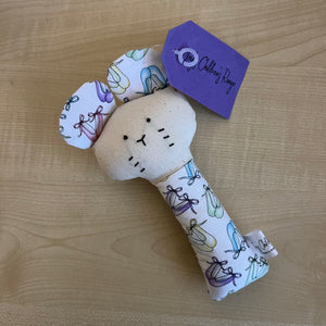 Mouse Rattle - Ballet Slippers