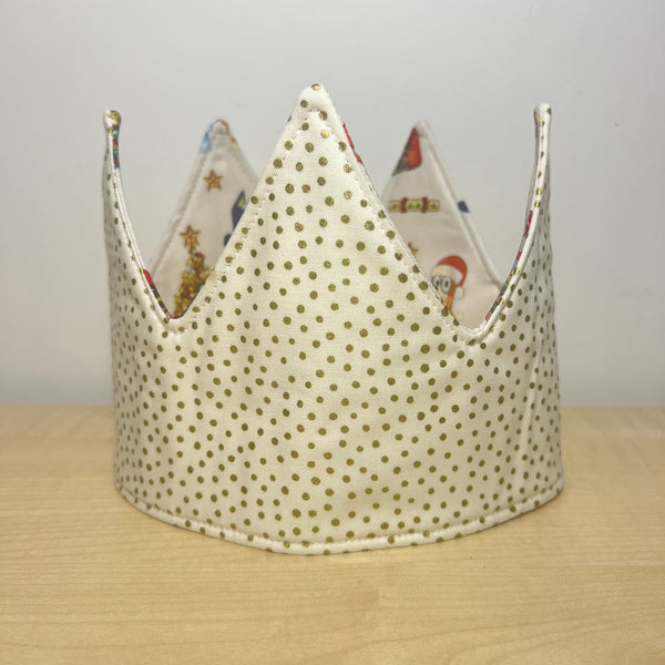 Crown - Bluey Christmas with Gold Dots