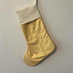 Christmas Stocking - Gold with Koru