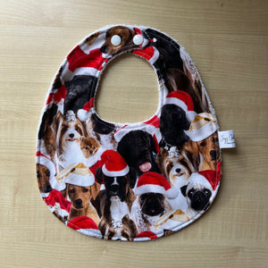 Bib - Dogs in Santa Hats