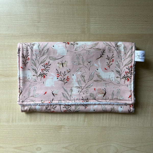 Burp Cloth - Pink Bunnies