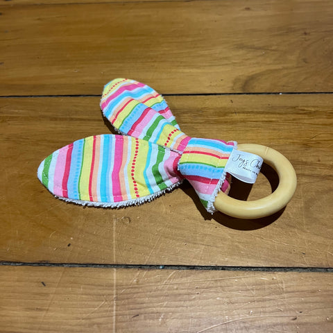 Teething Ring - Coloured Stripes