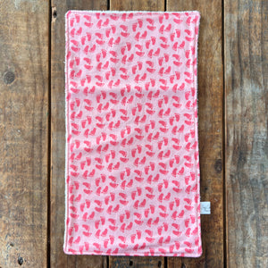 Burp Cloth - Pink Feet