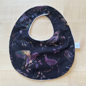 Bib - Batik Nz Birds Purple