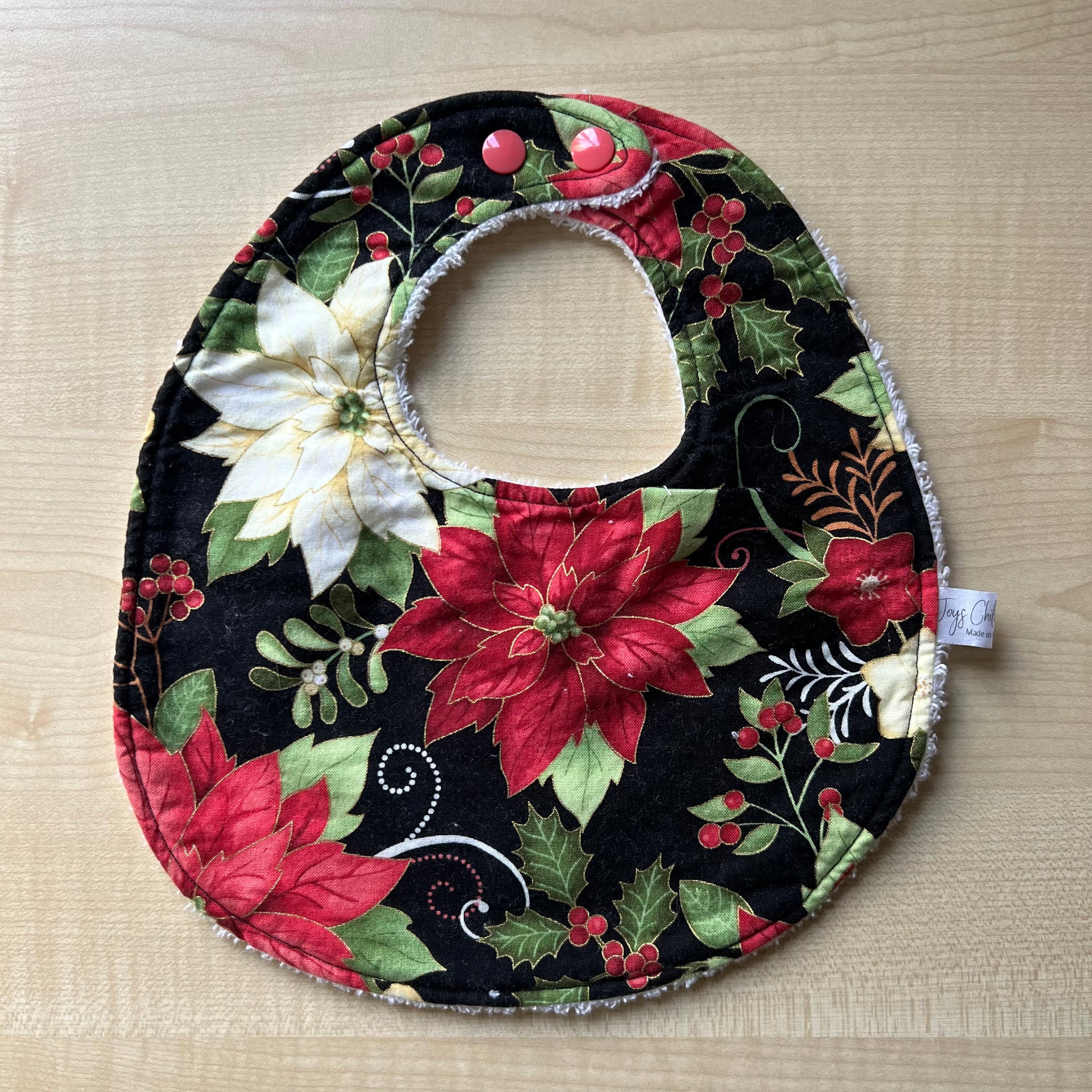 Bib - Christmas Flowers