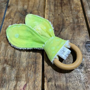 Teething Ring - Green Batik