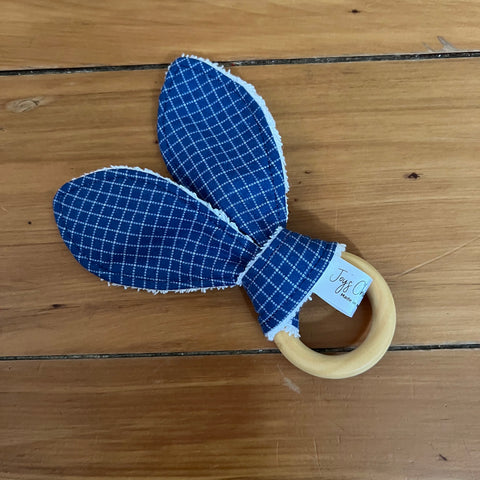 Teething Ring - Blue Graph